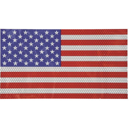 Reflexite American Flag Decal, Reflect, 14X7.75 18377